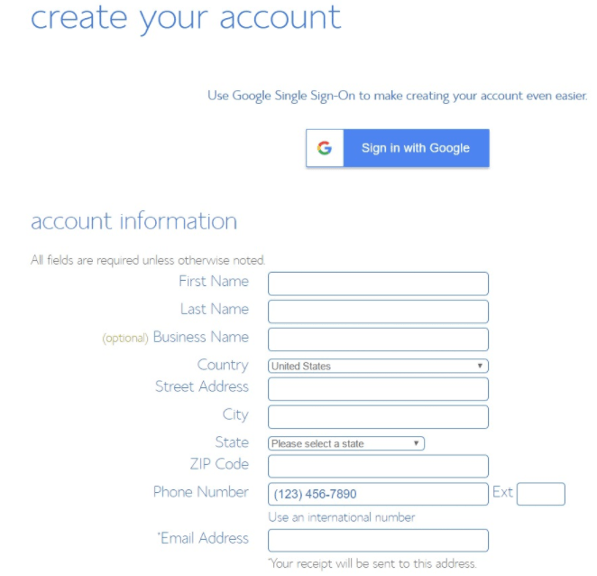 bluehost account details