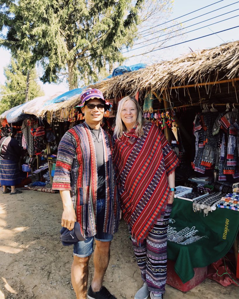 Doi Ang Khang, Thailand meeting with hill tribes near the Myanmar border